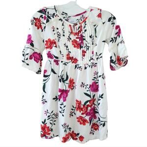 Old Navy Floral Girls Dress Size 8 Cream, Pink Spring Dress, Summer Dress